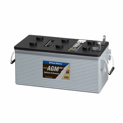 L-Terminal Dual-Purpose AGM Battery 245 Amp Hours, Group 8D