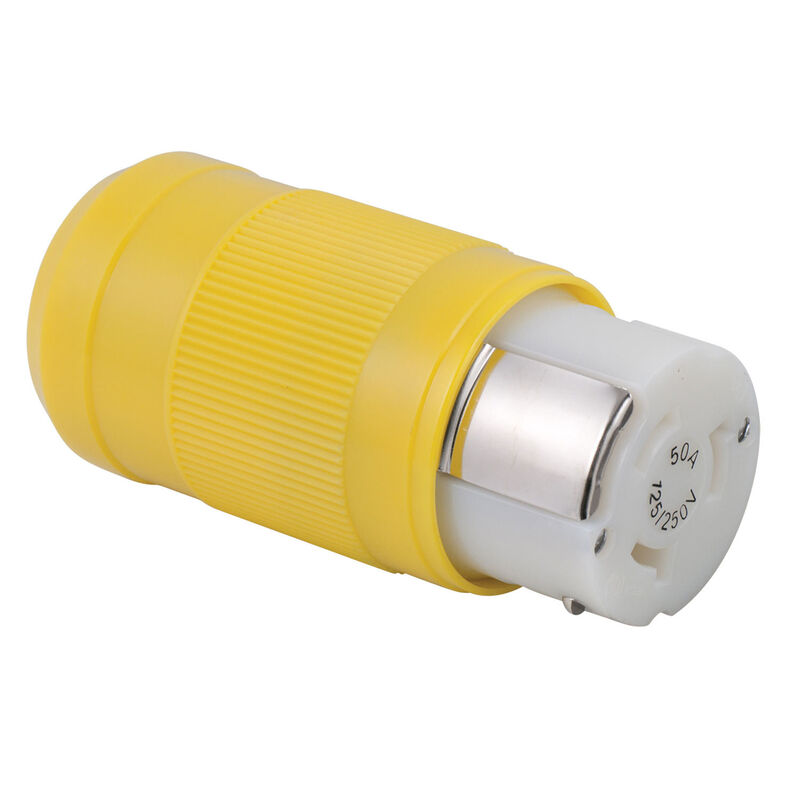 Female Connector, 50A 125/250V, Yellow image number 0