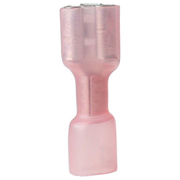 22-18 AWG, .187 Tab Size, Female Heat Shrink Disconnects, Red, 100-Pack image number 0