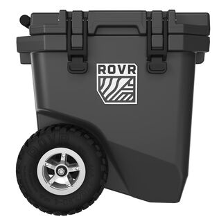 RollR 30 Quart Wheeled Hard Cooler with Telescopic Handle, Granite