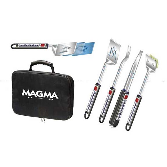 5-Piece Telescoping Stainless-Steel Grilling Tool Set image number 0