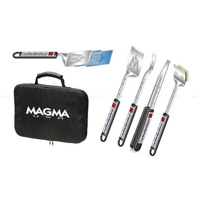 5-Piece Telescoping Stainless-Steel Grilling Tool Set