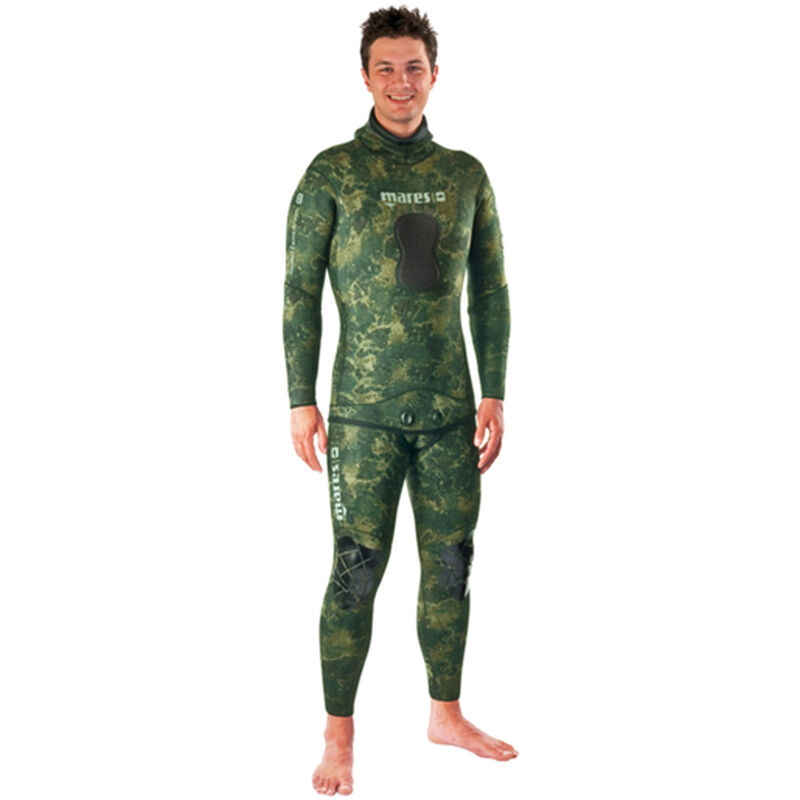 Instinct Two-Piece Wetsuit, Green Camouflage, 5.5mm image number null