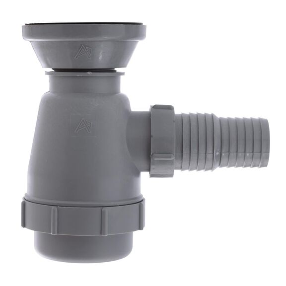 2" Drain, Trap Sink Drain, 1-1/4" & 1-1/2" Hose Barb, w/Chain Stopper Brushed Finish image number 4