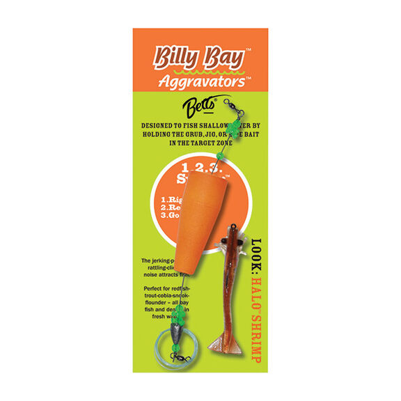 Aggravator&trade; 1.2.3. System&trade; Rigged Popper with Shrimp, Clear Gold Sparkle image number 0