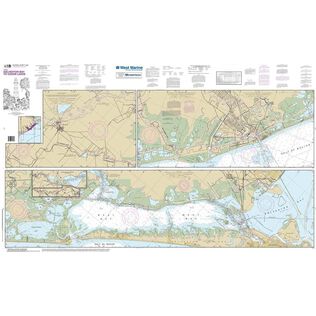 Maptech&reg; NOAA Recreational Waterproof Chart-Intracoastal Waterway Galveston Bay to Cedar Lakes, 11322