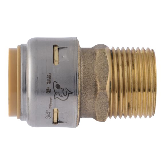 SharkBite Max Brass Push-to-Connect Couplings image number 0