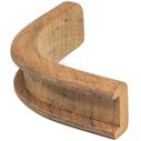 Teak Bulkhead Molding, 3/4" Track Inside Corner, 1 3/16" x 5/8" image number 1