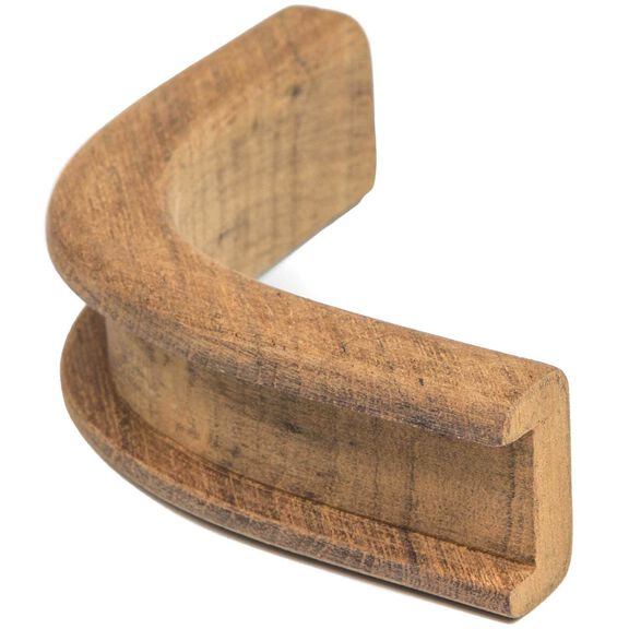 Teak Bulkhead Molding, 3/4" Track Inside Corner, 1 3/16" x 5/8" image number 1