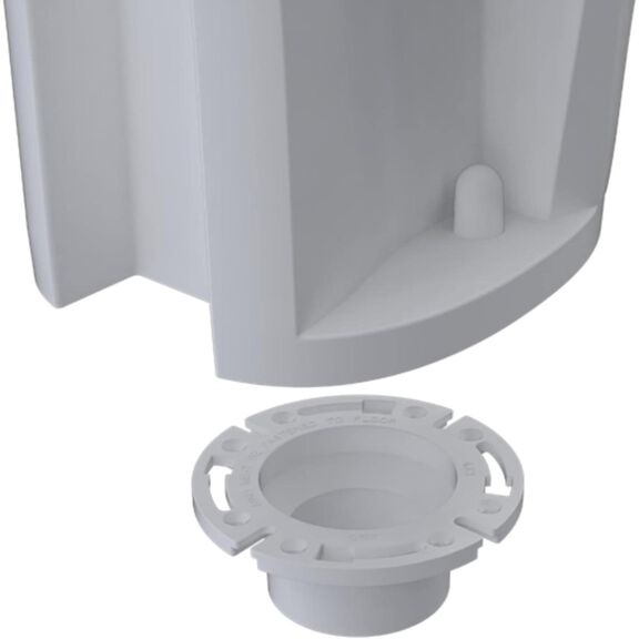 SEAFLO Universal Replacement RV Toilet 3in Floor Flange White image number 2