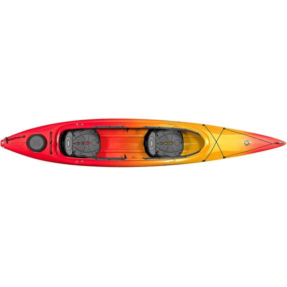 Cove 14.5 Solo-Tandem Sit-Inside Kayak, Red/Yellow image number 0
