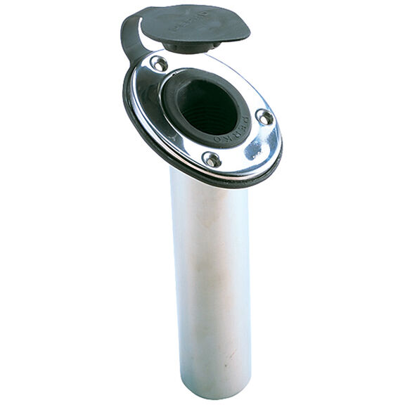 Flush-Mount Stainless Steel Flange Rod Holder image number 0