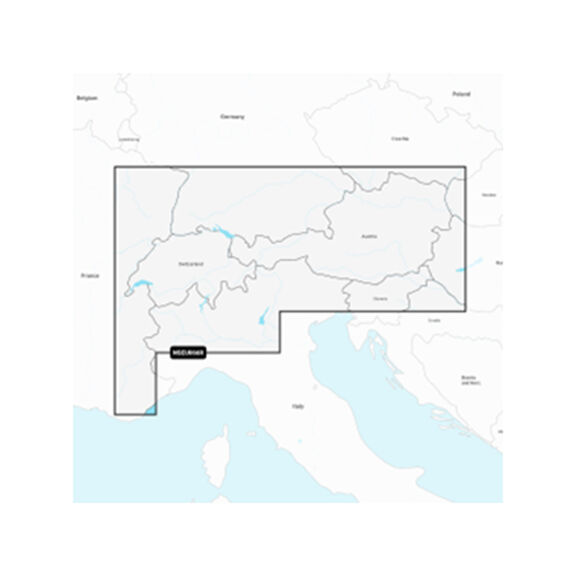 Garmin Navionics Vision+ EU066R Alpine, Lakes and Rivers, Electronic Chart image number 0