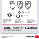Mercury Water Pump Impeller Repair Kit 89984T5 for Select Mercury and Mariner Outboards and MerCruiser Sterndrives image number 2