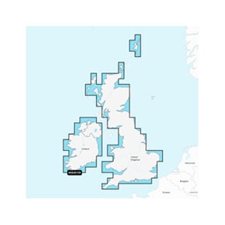 Garmin Navionics+ EU072R U.K. and Ireland Lakes and Rivers, Electronic Chart