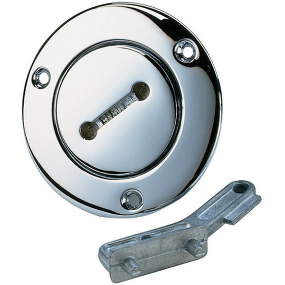 Chromed-Bronze Unmarked Deck Plate for Pipe image number 0