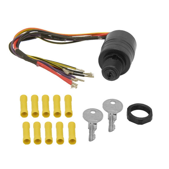 3-Position Push to Choke Magneto Ignition Switch, Off-Run-Start image number 0