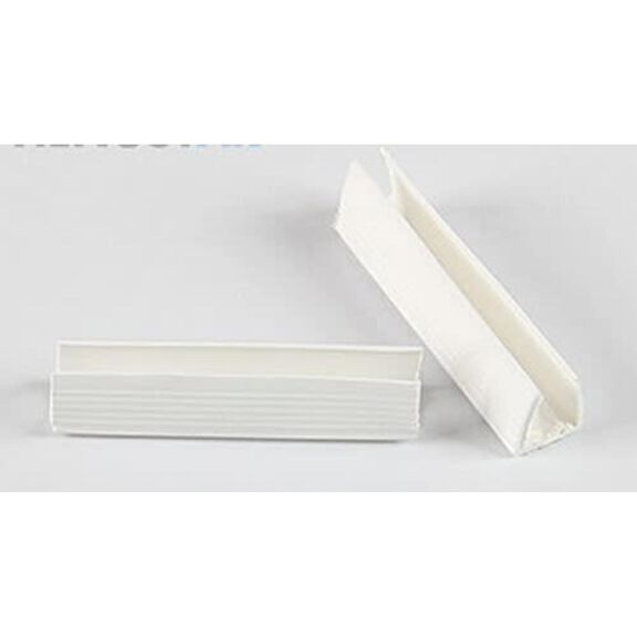Rigid PVC Mounting Clips for Neon LED Rope Light - 8mm (1.97"), Opaque, 10pk image number 0