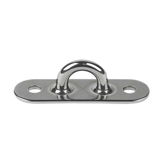 2" x 5/8" Dia. Oblong-Base Padeye with 3/16" Bail image number 0