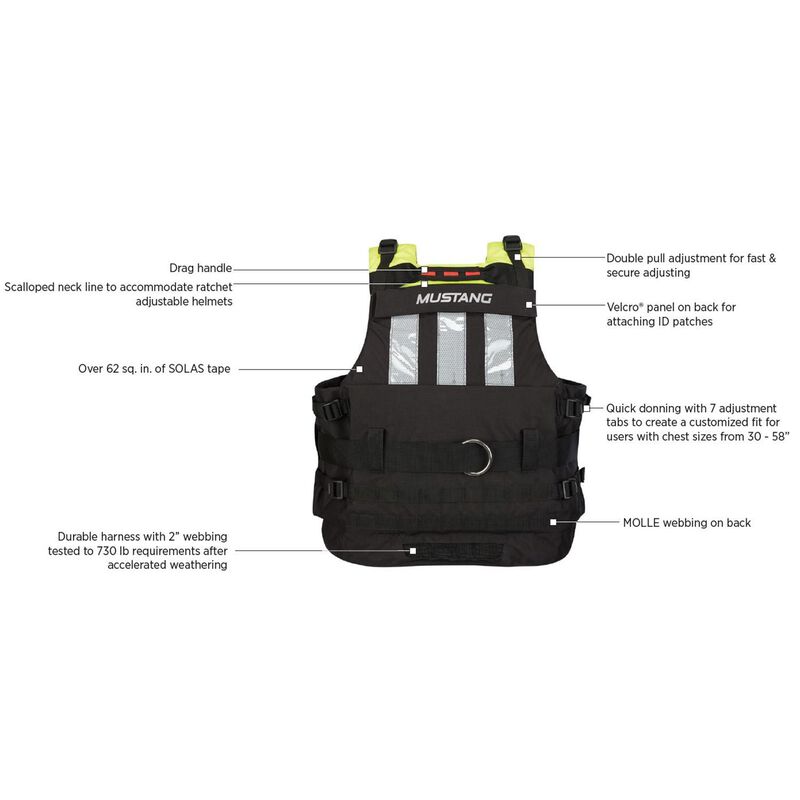 MUSTANG SURVIVAL Universal Swift Water Rescue Life Jacket West Marine