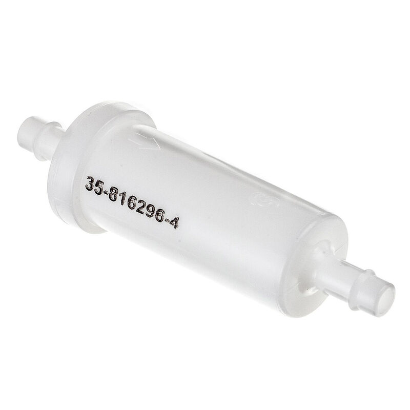 816296Q2 Marine Engine In-Line Fuel Filter with Barbs for 5/16" (8 mm) Fuel Lines image number 0