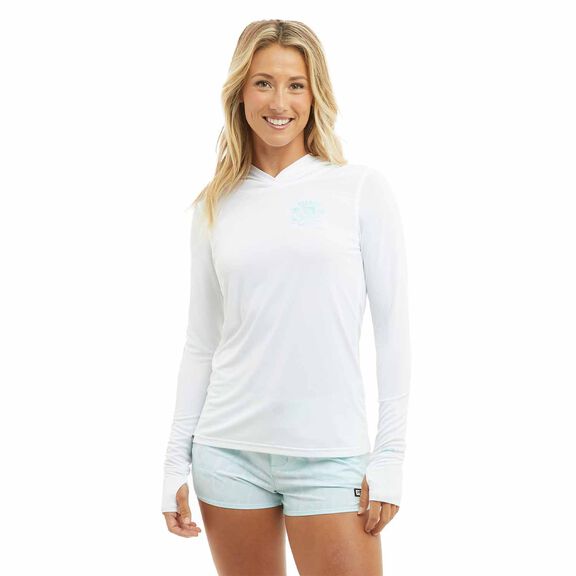 Women's Twin Palms Aquatek Hooded Shirt image number 2