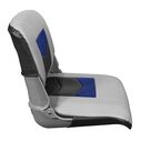 3309-1880 Pro Angler Tour Series Fold Down Boat Seat - Marble / Blueberry / Charcoal image number 2