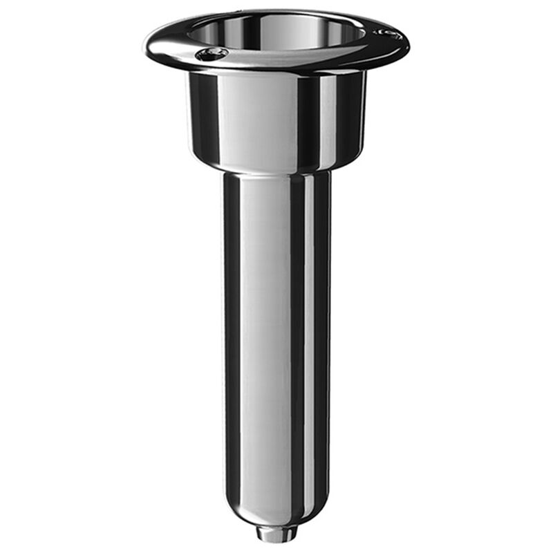Mate Series Stainless Steel 0 Rod & Cup Holder - Drain - Round Top
