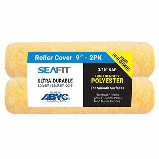 9" x 3/16" Polyester Paint Rollers, 2-Pack