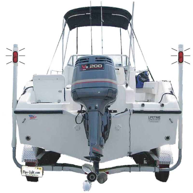 PIPELIGHT Trailer Post Light Kit for Trailers over 80" W West Marine