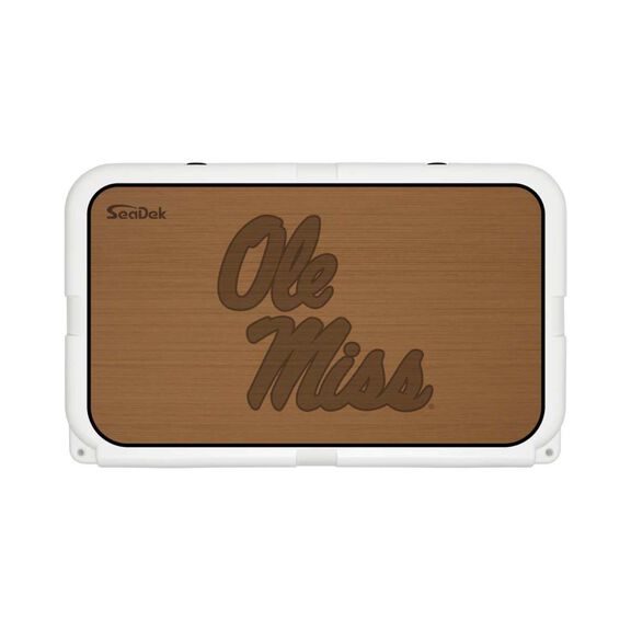 SeaDek Cooler Pad - Collegiate Collection - Fits YETI Tundra 45 - Mocha / Black, University of Mississippi image number 0