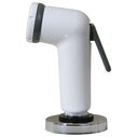 Standard Straight Sprayer, White Sprayer with 6&rsquo; White Nylon Hose image number 0