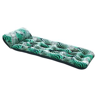 Contour Float Lounge, Teal Fern Print