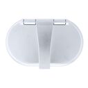 Aidack Transom Shower Hot/Cold Mixer, Chrome Cup & Lid, Hammer-Head Arctic White Sprayer, 6' Stainless Steel Hose, Chrome Aidack Handle image number 8