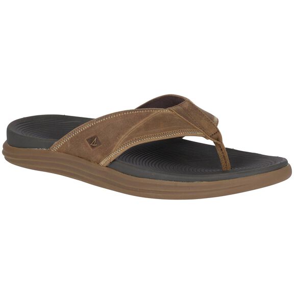 Sperry Men\'s Brown Anchor Flip-Flops SPERRY Men main image 3