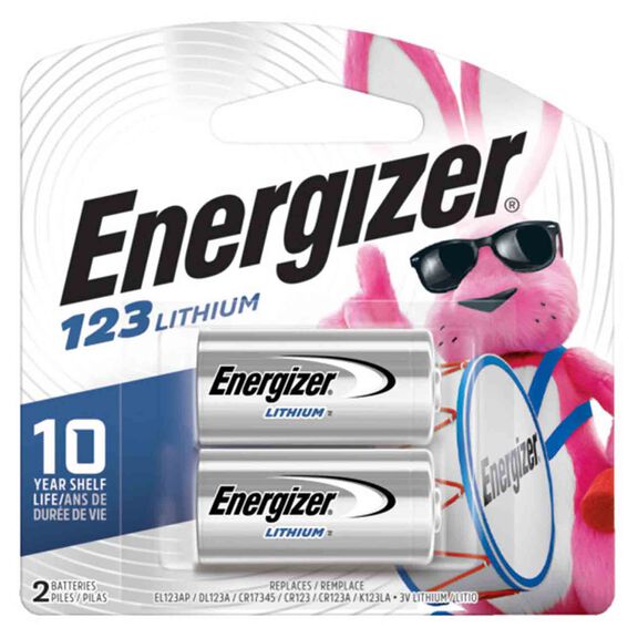 Energizer CR123 Batteries, 2 Pack image number 0