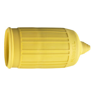 Hubbell Weatherproof Connector Boot, 20/30A, Yellow, ECT/Adap