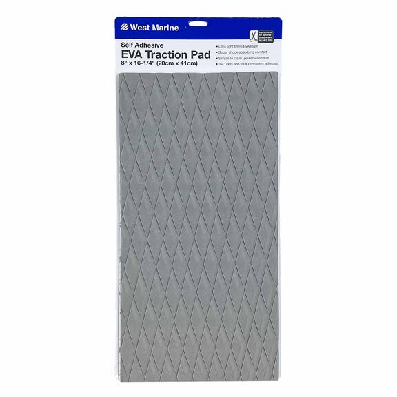 EVA Foam Traction Pad Gray Diamond 16.25" x 8" image number 0