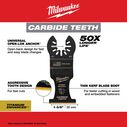 MILWAUKEE&reg; OPEN-LOK&trade; 1-3/8" Carbide Teeth Multi-Material Multi-Tool Blades, 3 Pack image number 1