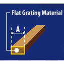 Teak 1/2" Flat Grating Material image number 2