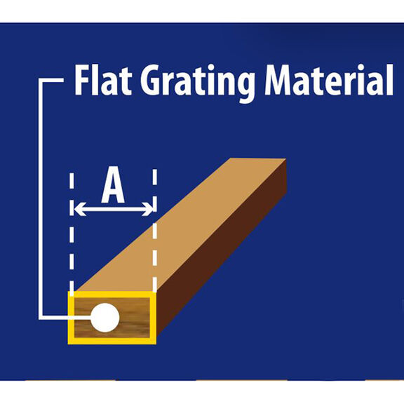 Teak 1/2" Flat Grating Material image number 2