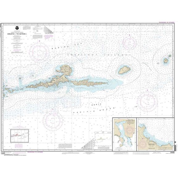 Amukta Island to Igitkin Island Finch Cove Seguam Island Sviechnikof Harbor Amilia Island 36 X 47 Waterproof image number 0