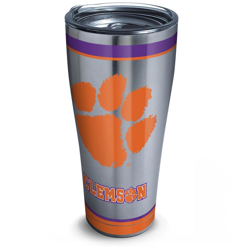 30 oz. Clemson Traditional Tumbler with Lid image number null