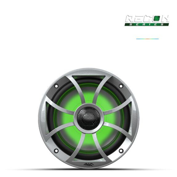 Wet Sounds RECON 6-S RGB 6.5-inch High Output Component Style Coaxial Speakers with XS-Silver RGB Grilles image number 1