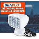 SEAFLO 28W Remote Control LED Searchlight, Warm White, Wired Remote, White image number 1