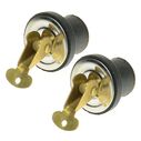 Baitwell Plugs, 3/4", Brass, Pair image number 2