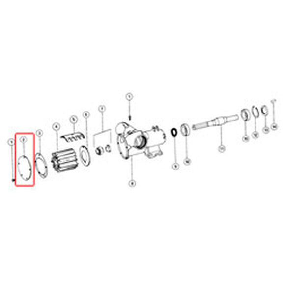Self-Priming Pump End Cover Gasket image number 0