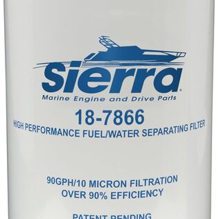 Sierra 18-7866 10 Micron, High Capacity Fuel Water Separator Filter for Yamaha MAR-FUELF-IL-TR, Medium