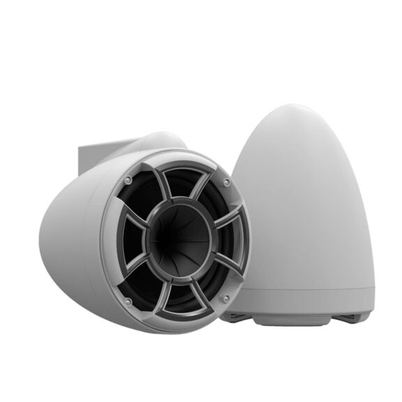 Wet Sounds REV 8 White Special Edition Revolution Series 8" Matte White Tower Speakers with X-Mount Surface Mounts (Pair) image number 0