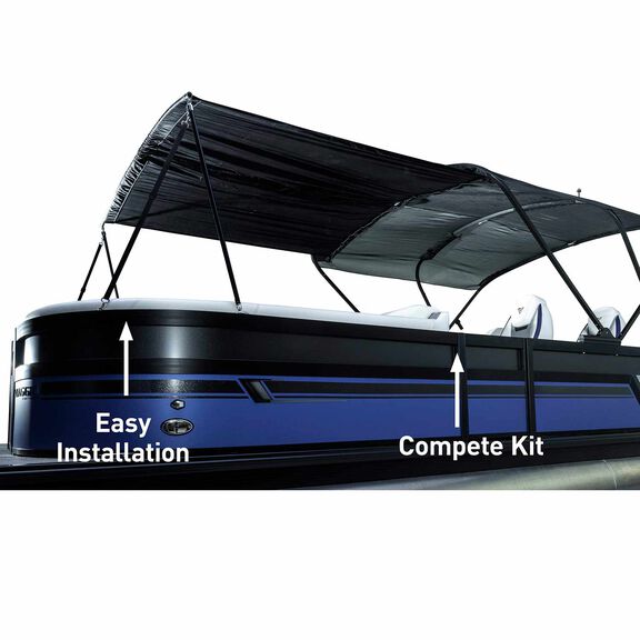 SureShade 7' Pontoon Bimini Extension Kit with Black Hardware image number 0
